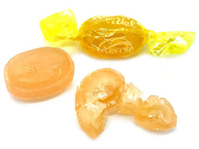 SweetGourmet candy cross-section reveals the honey center inside.