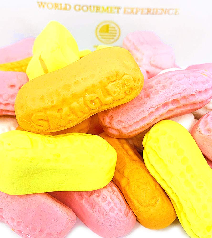 SweetGourmet circus peanuts retro packaging – charming gift for collectors.