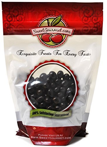 SweetGourmet espresso beans coated in dark chocolate deliver an energizing snack.