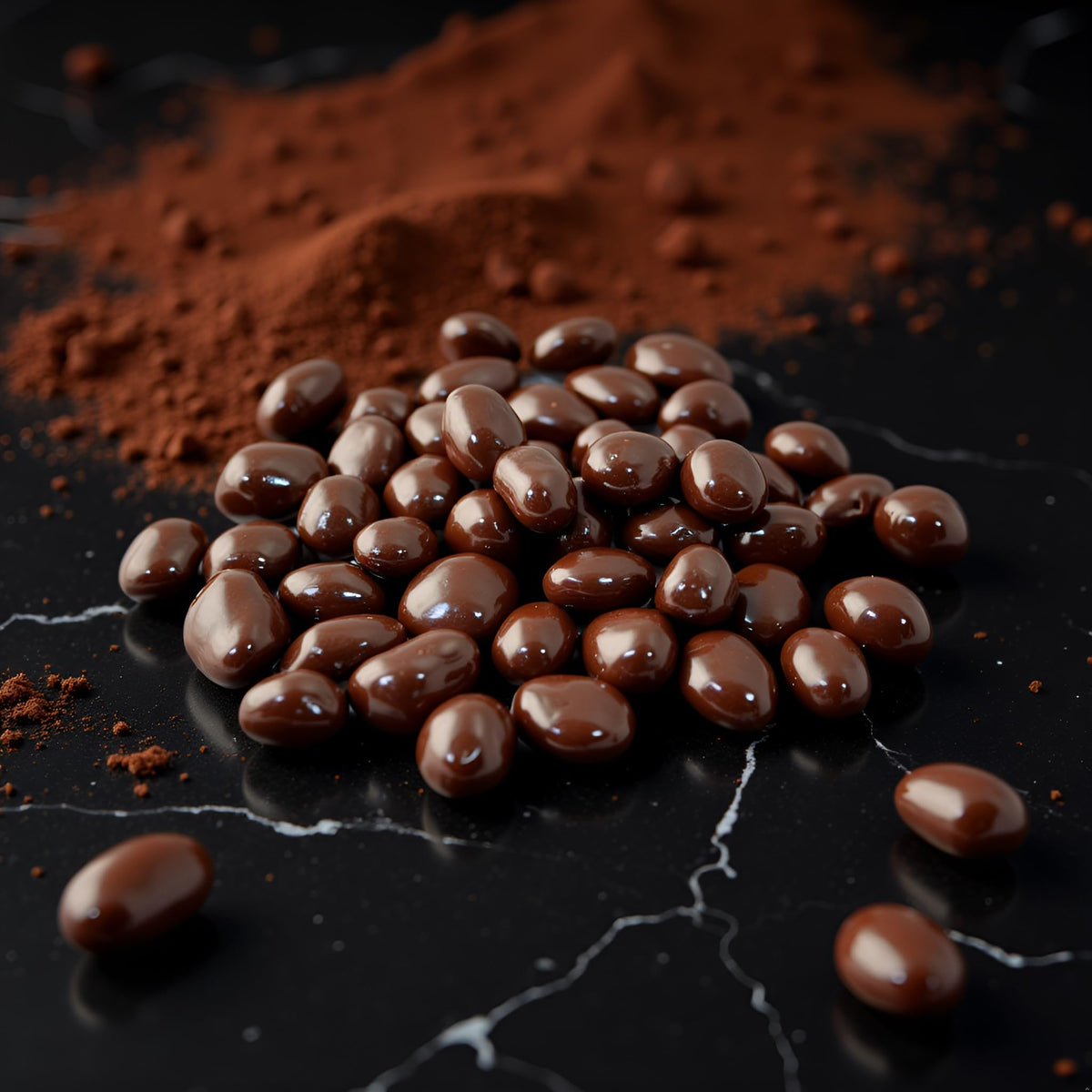 Roasted Virginia peanuts with rich chocolate coating for a balanced bite.