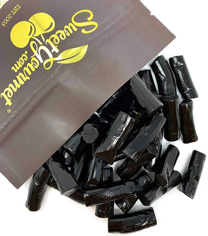SweetGourmet Finnska soft black licorice pack with glossy bites for on-the-go snacking