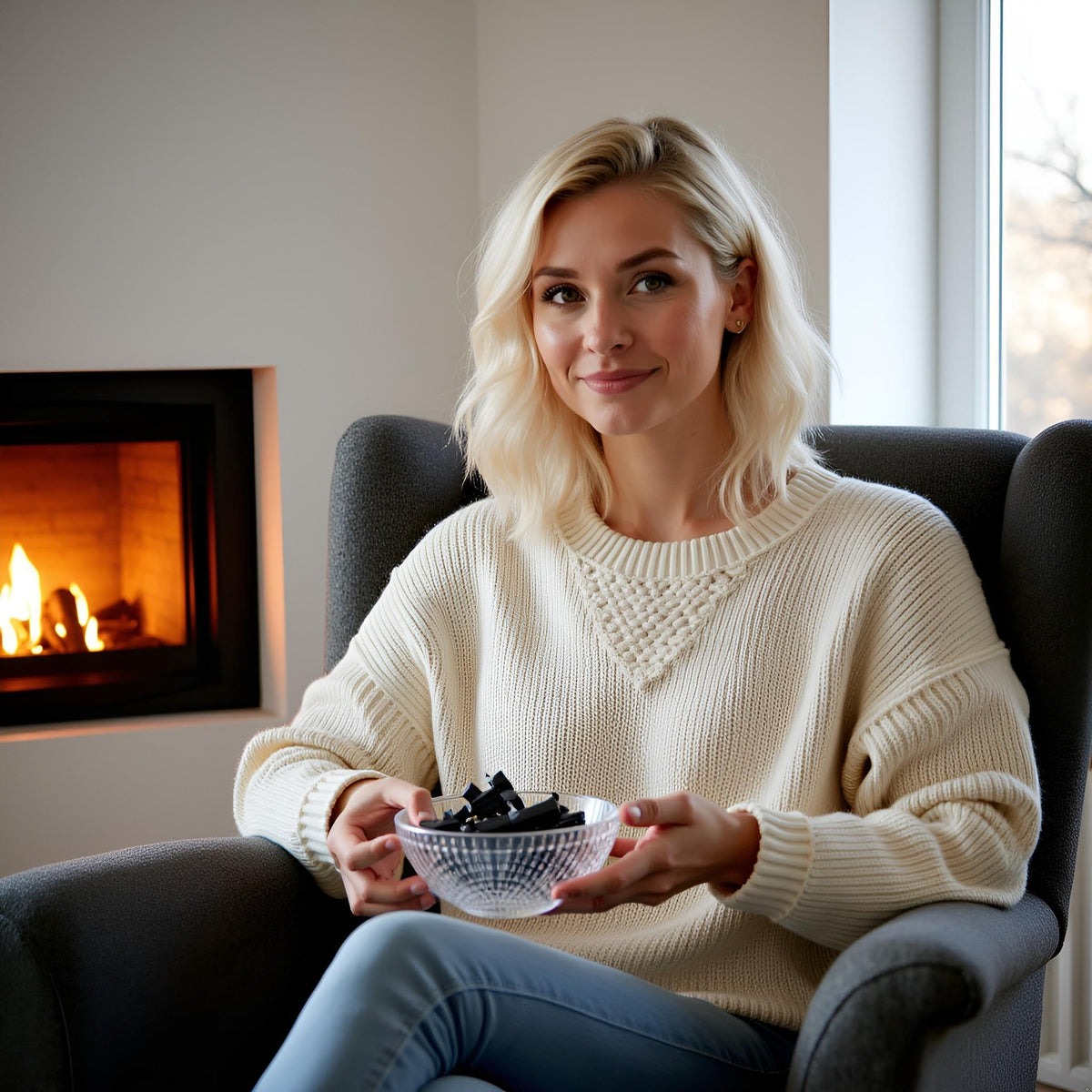 SweetGourmet Finnska licorice on shelf, Finnish-style treat ready to enjoy