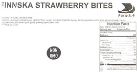 One-pound bulk bag of SweetGourmet Finnska Strawberry Bites for parties