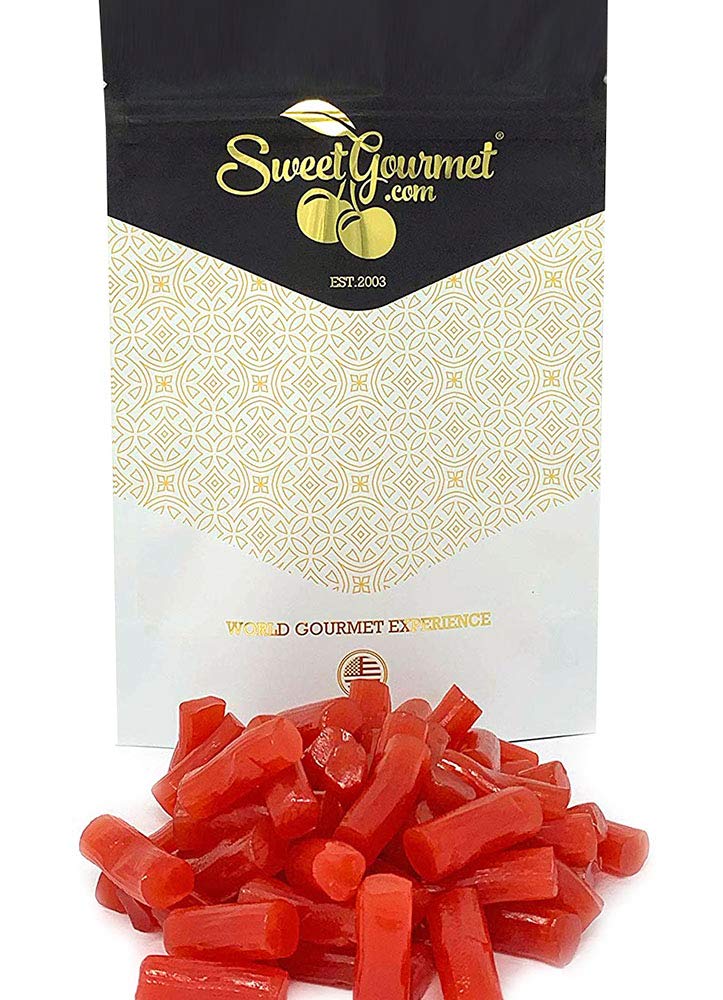 SweetGourmet Finnska Strawberry Bites pack with resealable pouch for freshness
