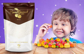 SweetGourmet Cherry flavor fruit slices present bright color appeal.