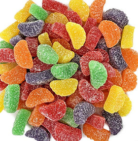 SweetGourmet Fruit Slices in a resealable pouch, ready for bulk events.