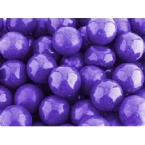 SweetGourmet Great Grape Concord Dubble Bubble Gum Balls with shiny purple coating for long-lasting flavor.