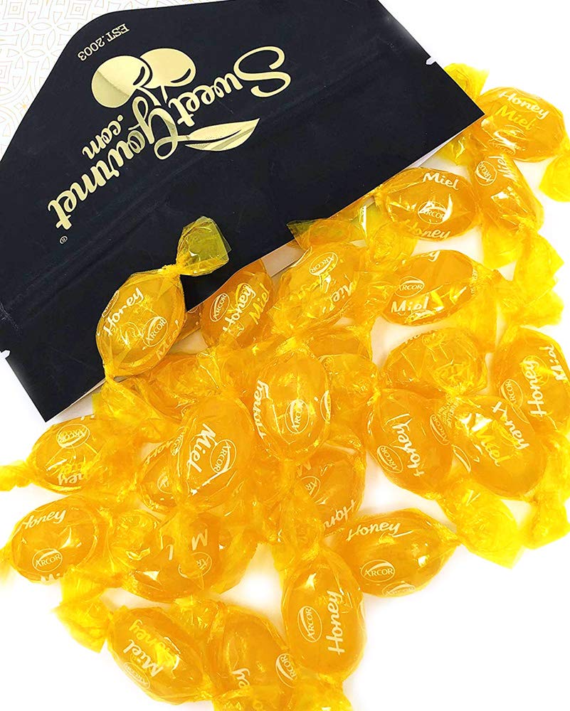SweetGourmet honey-filled hard candy bulk bag, ideal for sharing at gatherings.