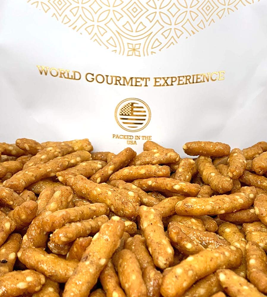 SweetGourmet Honey Roasted Sesame Sticks pair with beverages for a balanced, tasty bite.