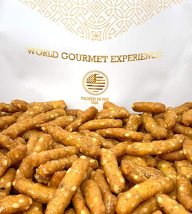 SweetGourmet Honey Roasted Sesame Sticks pair with beverages for a balanced, tasty bite.