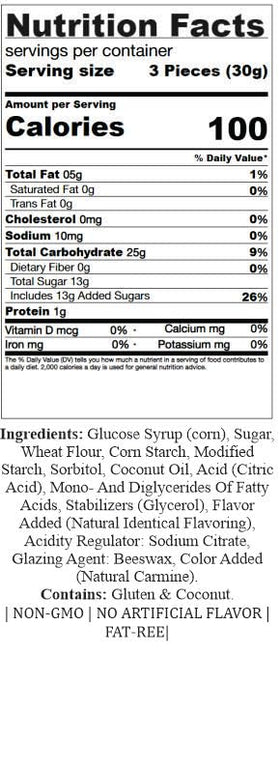 SweetGourmet Italian Strawberry Licorice Wheel packaging resealable zip-lock pouch for freshness and easy storage.