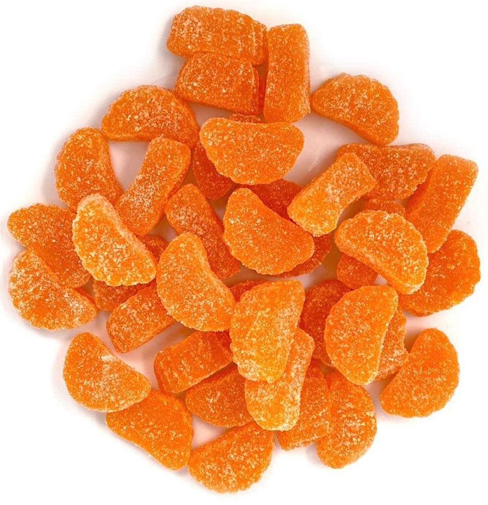 SweetGourmet orange jelly pieces with crisp sugar crystals