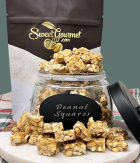SweetGourmet peanut brittle candy 2lb bag and generous pieces