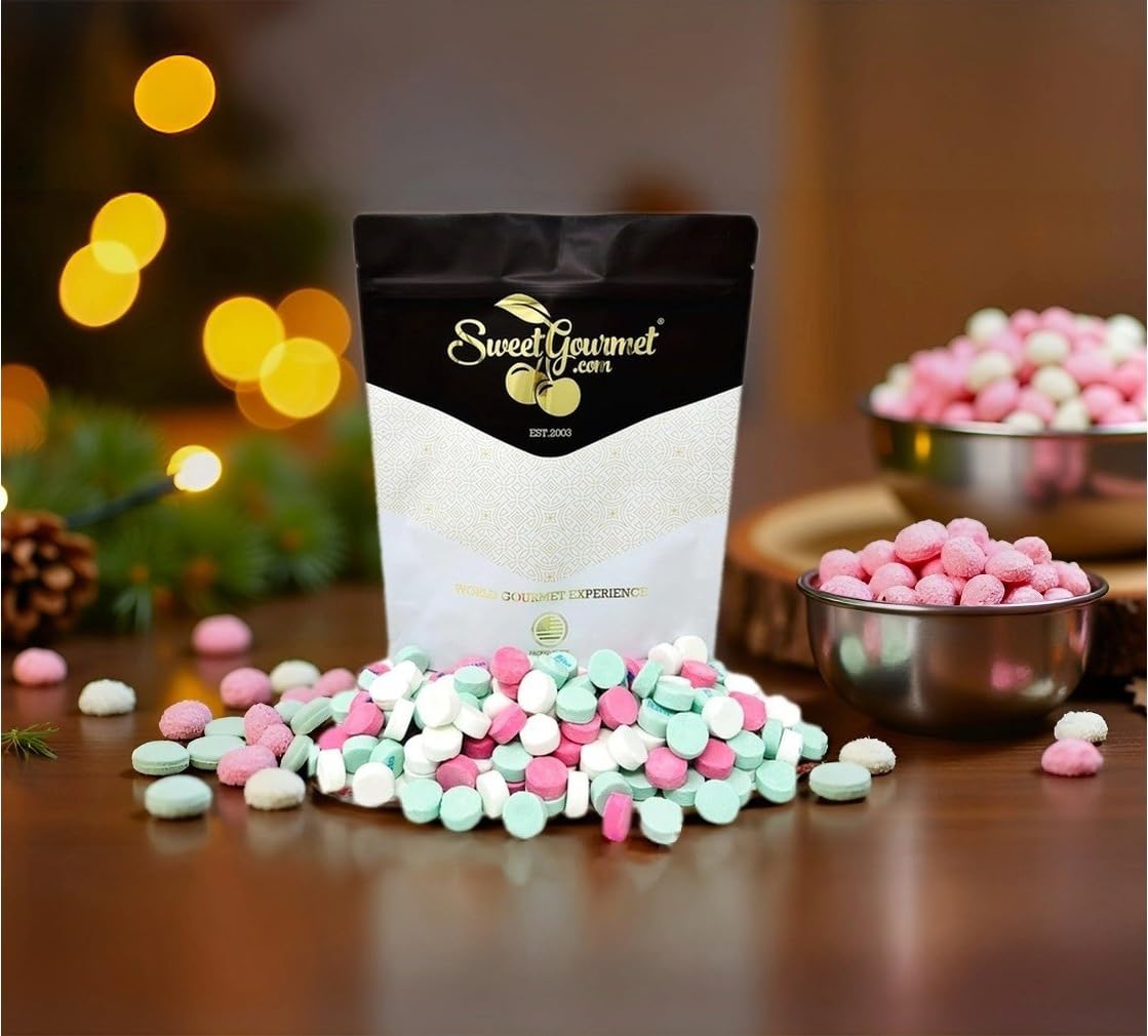 SweetGourmet Peppermint lozenge with bold peppermint flavor and cooling feel