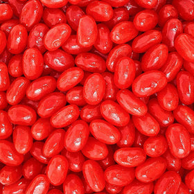 SweetGourmet red cinnamon jelly beans in a bowl, great for sharing.