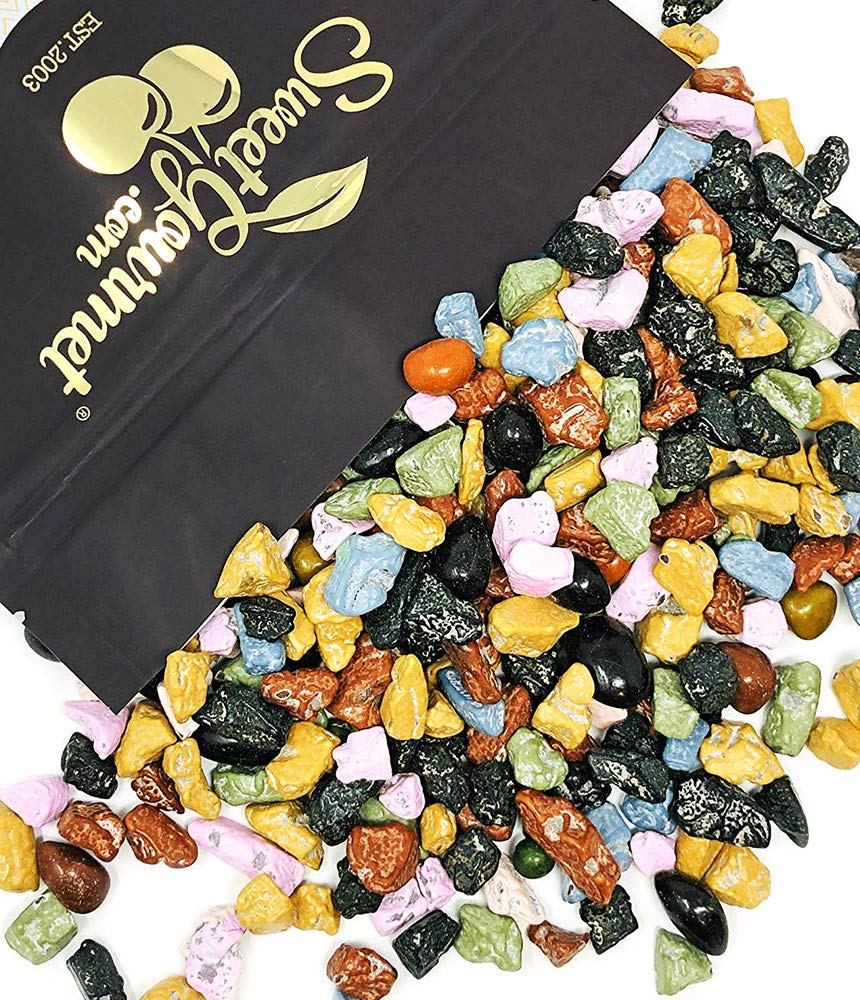 SweetGourmet rock-like confections on shelf for bakery-friendly decor