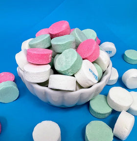 SweetGourmet Spearmint lozenge showing bright color and refreshing mint cue