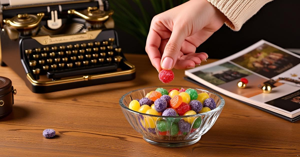 SweetGourmet Spice Drops sassafras highlight adds vintage candy charm to any bowl