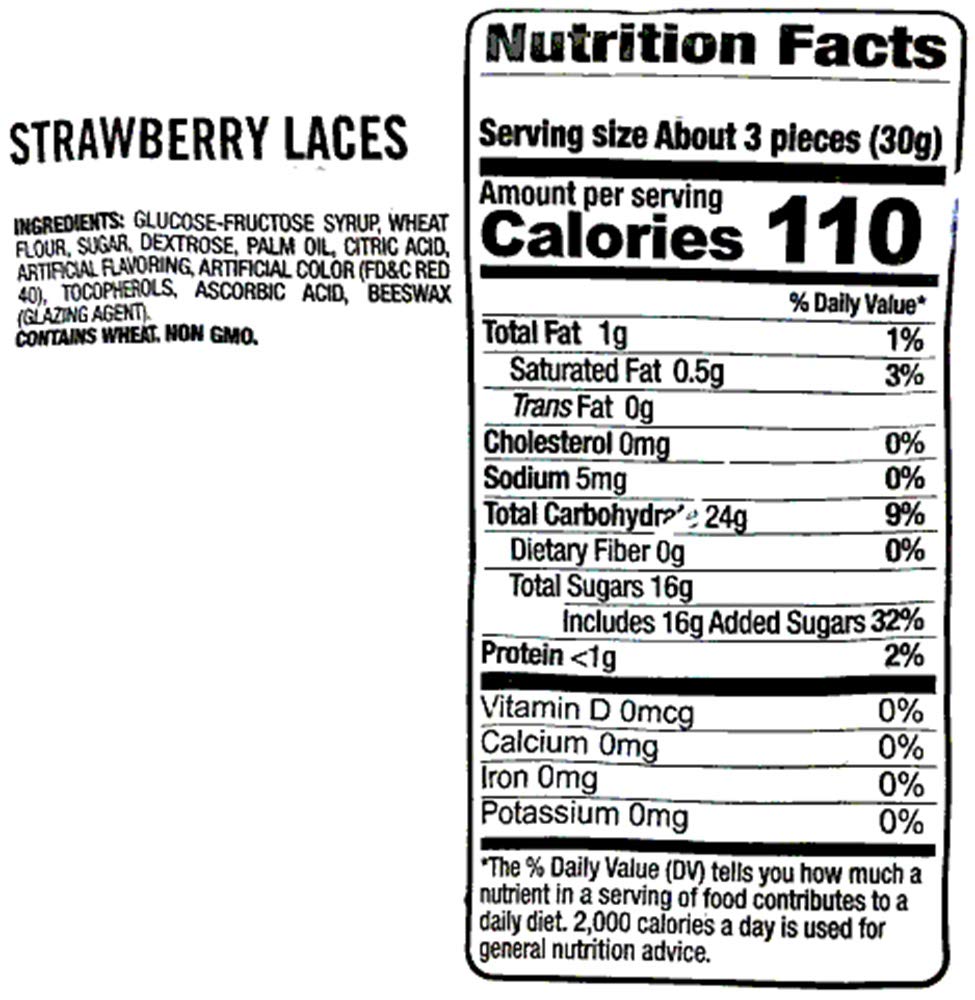 SweetGourmet Strawberry Dutch Licorice Laces resealable pouch keeps freshness