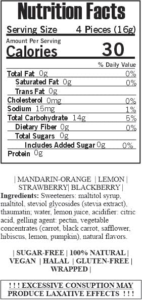 SweetGourmet sugar-free Italian fruit jellies Strawberry flavor close-up with ruby hue