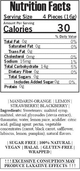 SweetGourmet sugar-free Italian fruit jellies Strawberry flavor close-up with ruby hue