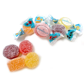 SweetGourmet sugar-free Italian fruit jellies resealable pouch back for easy storage