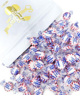 SweetGourmet sugar-free peppermint hard candy wrapped starlight mint for on-the-go refreshment