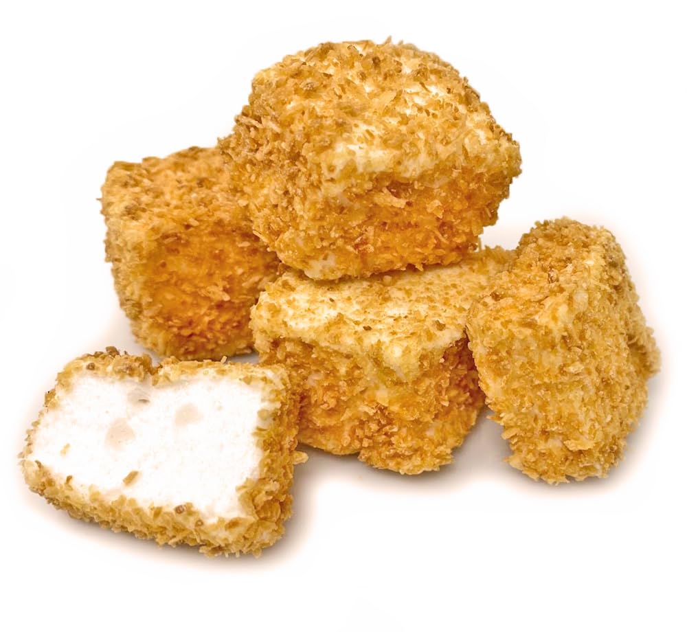 SweetGourmet toasted coconut marshmallow cubes with vanilla flavor for premium snacking