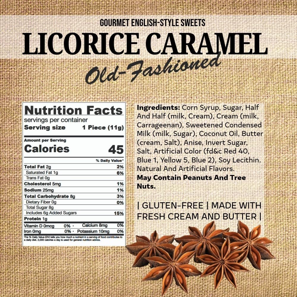 SweetGourmet Traditional Caramel Candy, old-fashioned flavor with creamy texture, ideal for gifting.