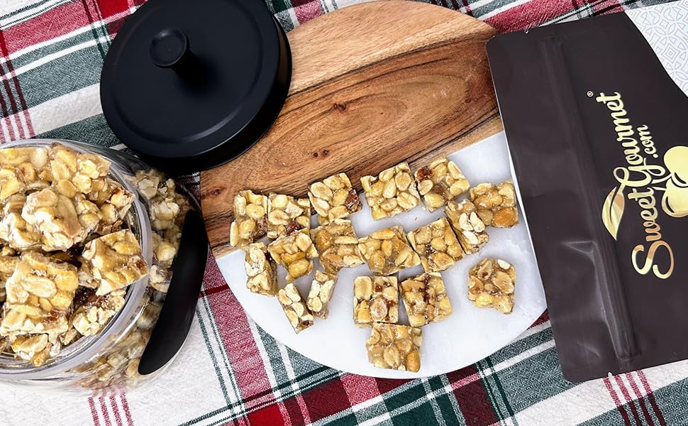 SweetGourmet USA-made peanut squares crafted with simple ingredients