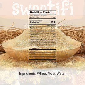 Sweetifi Kataifi packaging image highlighting ready-to-use dried kataifi for quick desserts.