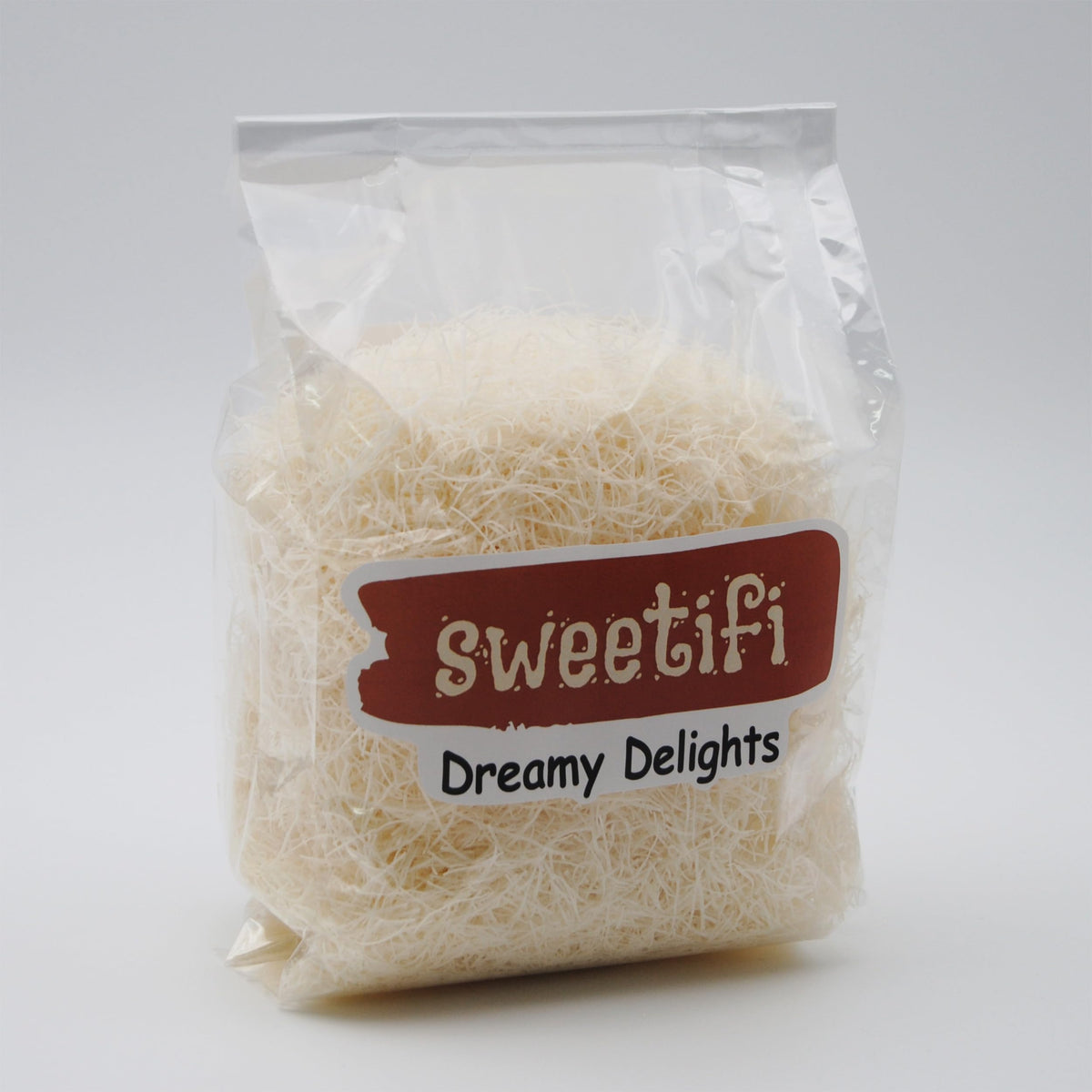 Sweetifi kataifi pastry package shows gluten-free shredded dough ideal for kunafa and baklava