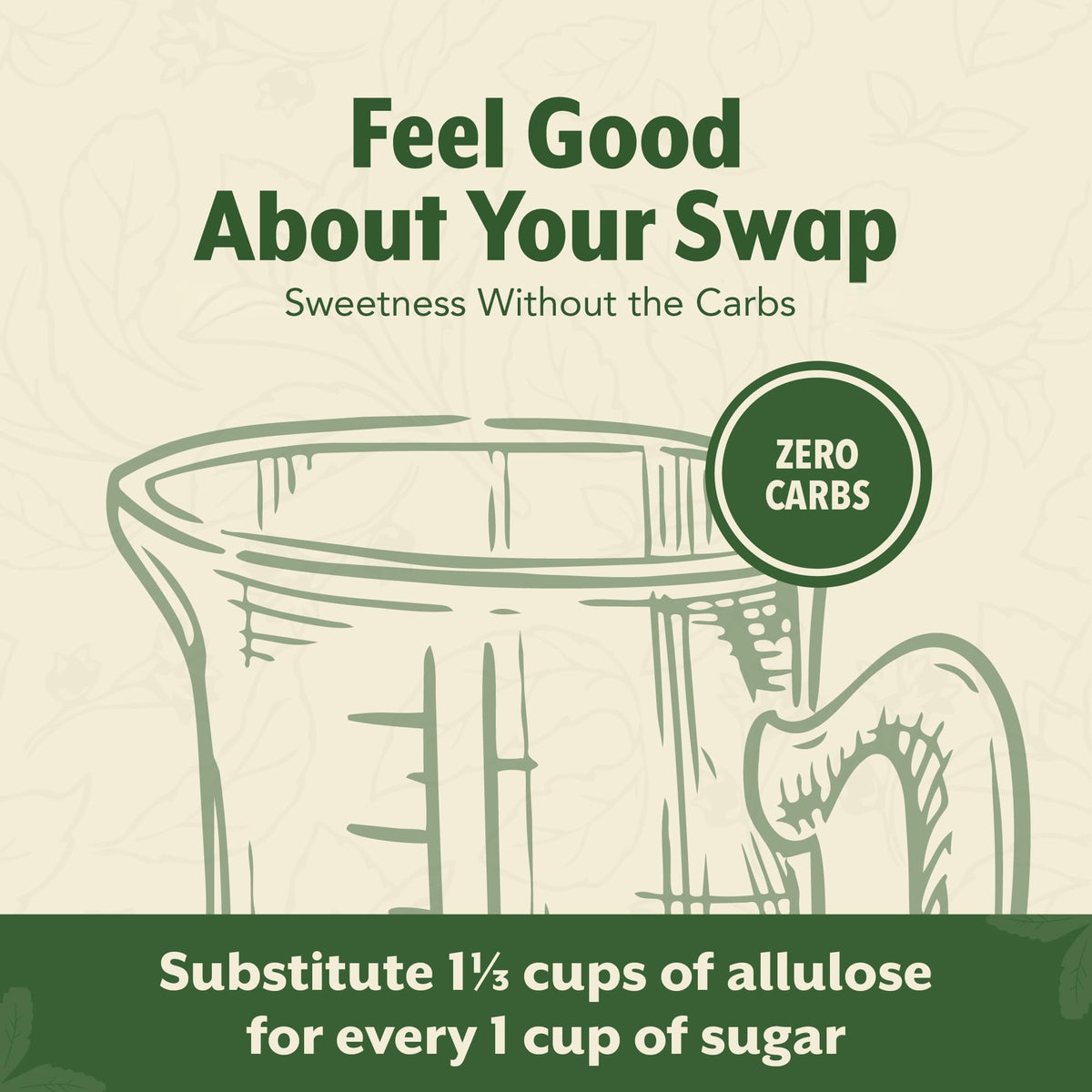 SweetLeaf Allulose no aftertaste provides clean sweetness