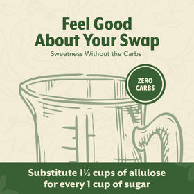 SweetLeaf Allulose no aftertaste provides clean sweetness
