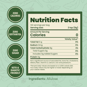 SweetLeaf Allulose zero-calorie sweetener ideal for beverages
