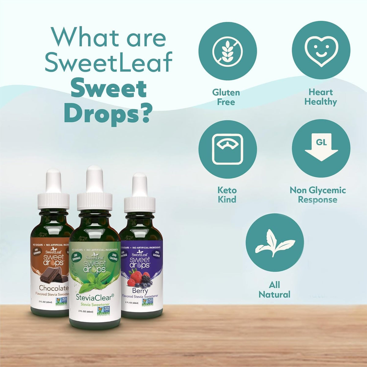 Compact SweetLeaf Hazelnut Sweet Drops packaging for travel and on-the-go use