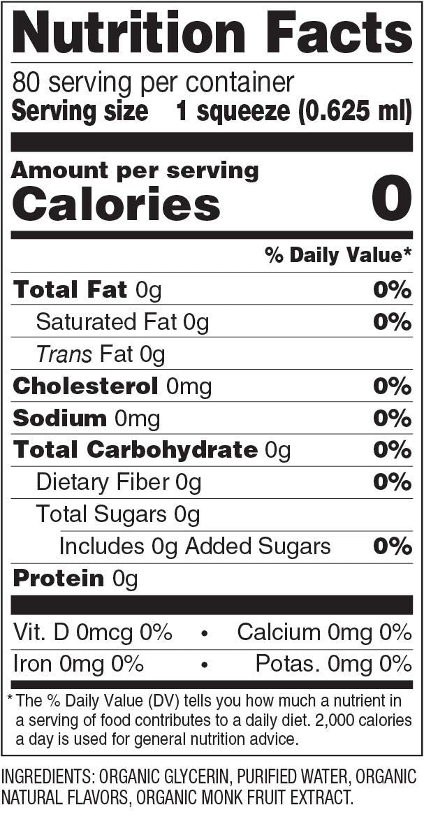 SweetLeaf Liquid Monk Fruit variety-pack flavor labels show versatile options for everyday sweetness