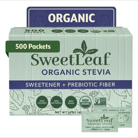 SweetLeaf organic stevia packets in bulk pack for restaurants