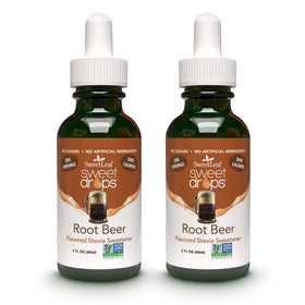 SweetLeaf Root Beer Sweet Drops bottle adds zero calorie sweetness to beverages