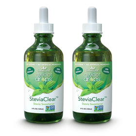 SweetLeaf Sweet Drops bottle with dropper showing easy zero-calorie sweetness.