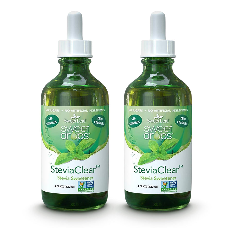 SweetLeaf Sweet Drops bottle front highlighting zero calorie sweetness