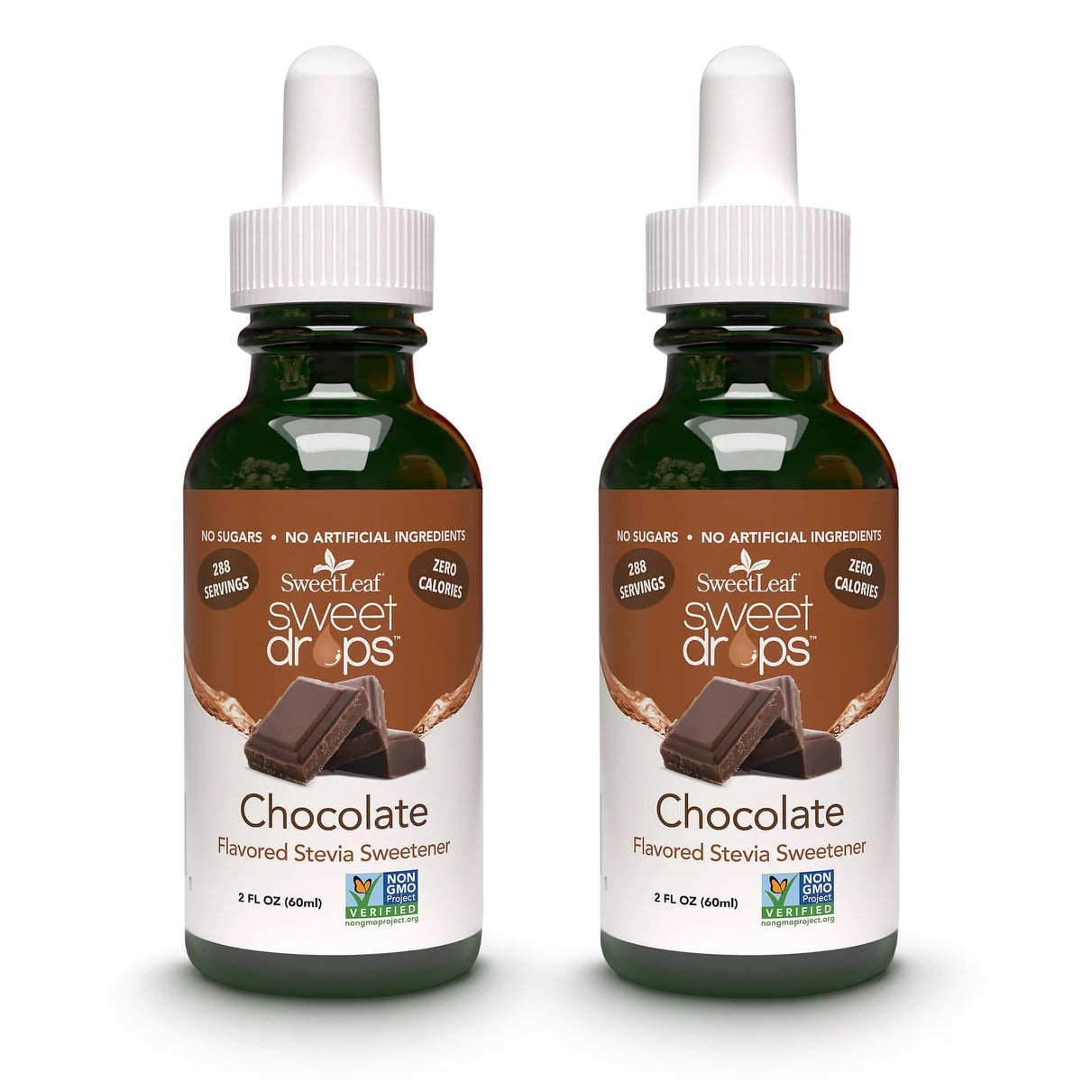 SweetLeaf Sweet Drops Chocolate bottle with zero calorie sweetness for beverages