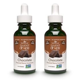 SweetLeaf Sweet Drops Chocolate bottle with zero calorie sweetness for beverages