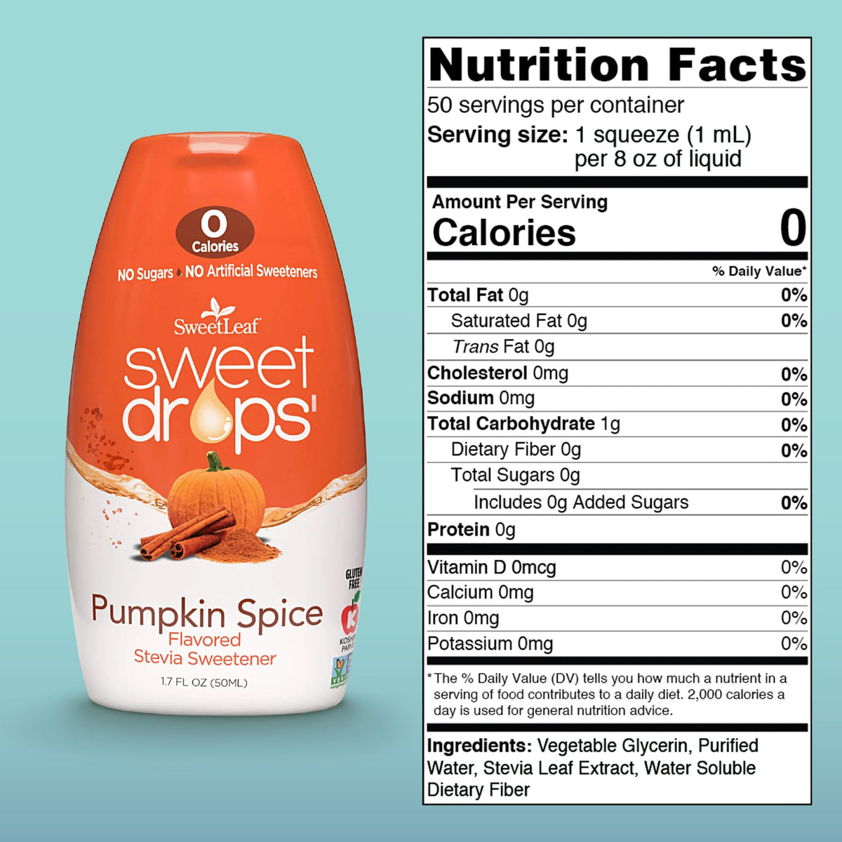 SweetLeaf Sweet Drops Pumpkin Spice in coffee for sugar-free flavor