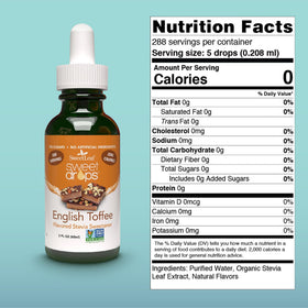 SweetLeaf Sweet Drops English Toffee pour highlights on-the-go flavor for your coffee.