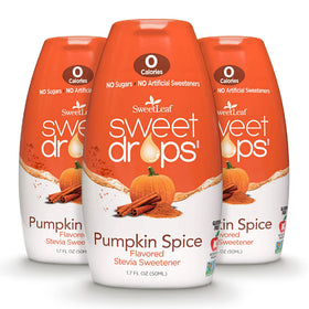 SweetLeaf Sweet Drops Pumpkin Spice bottle for zero-calorie flavoring at home
