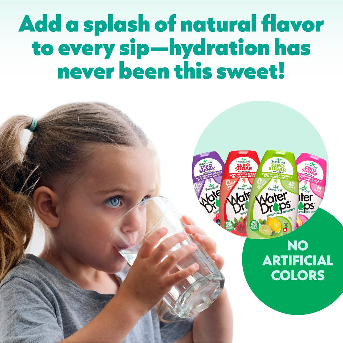 SweetLeaf Water Flavoring Drops travel pack shown for on-the-go flavor.