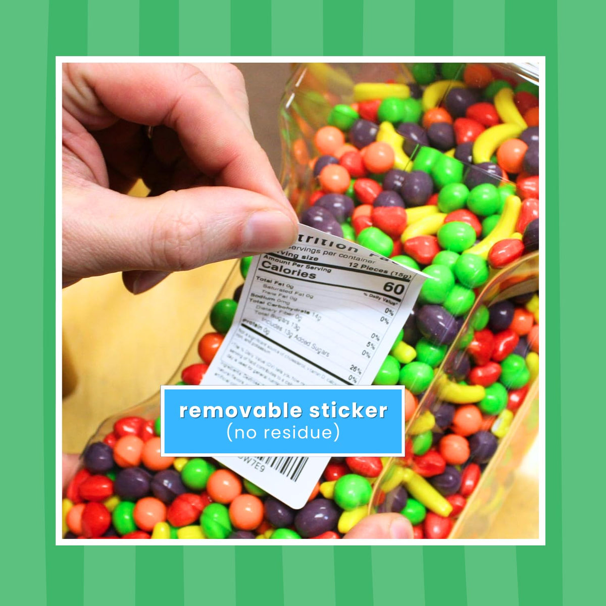Candy-dispensing jar featuring Sweetly You Hot Tamales for easy snacking.