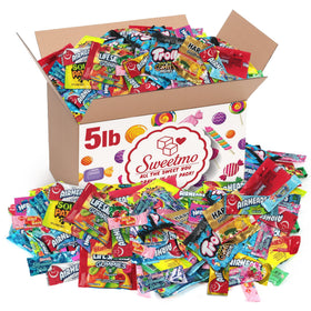 Sweetmo bulk candies 5lb variety pack, ideal for parties and gatherings.
