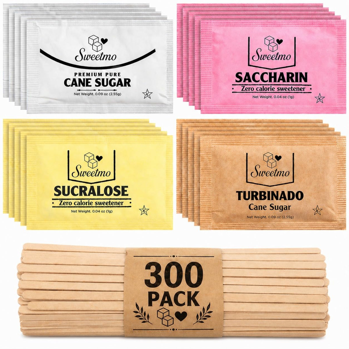 Sweetmo sucralose packet variety for quick, calorie-free sweetness